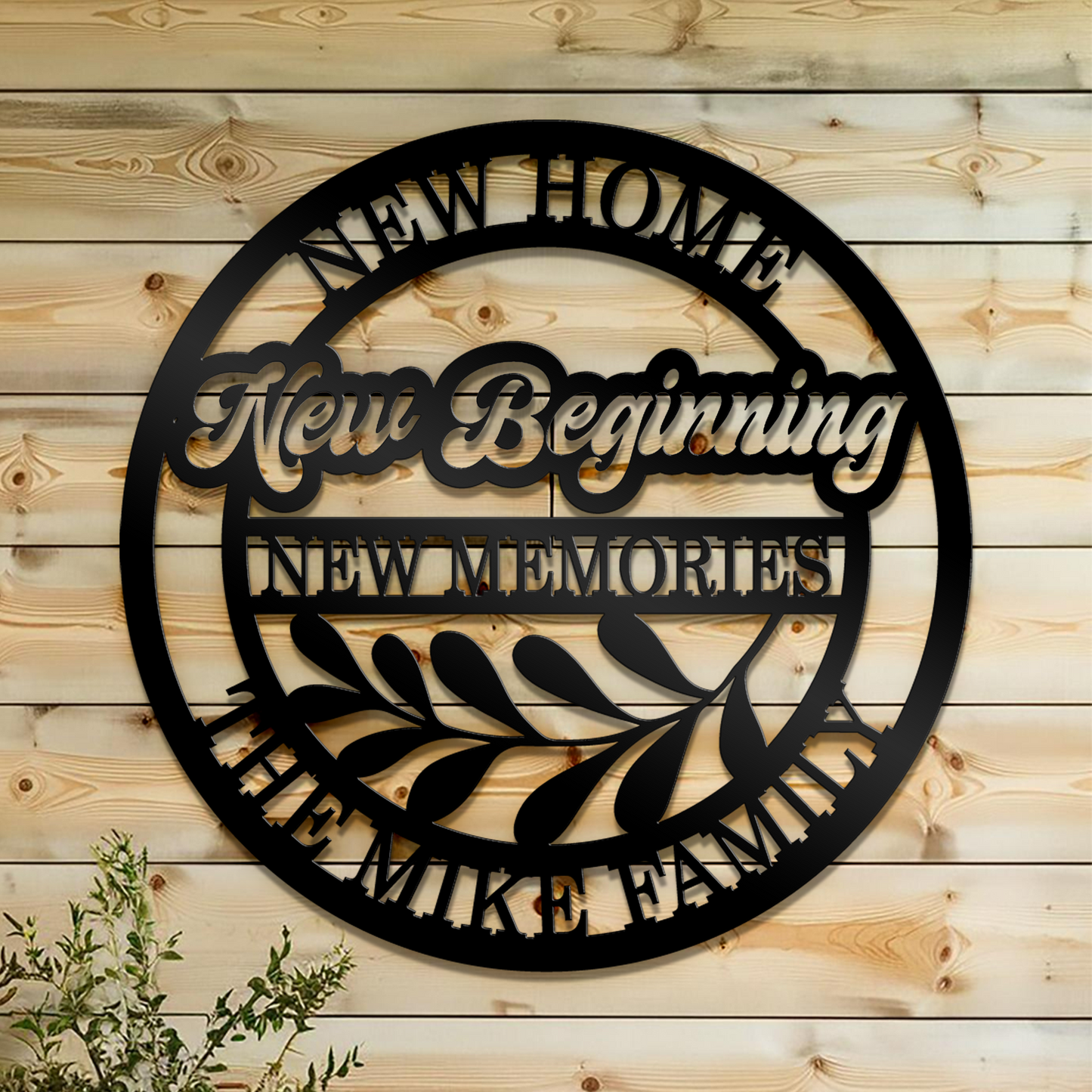 Last Name Sign New Home New Beginning Metal Sign New House Gift