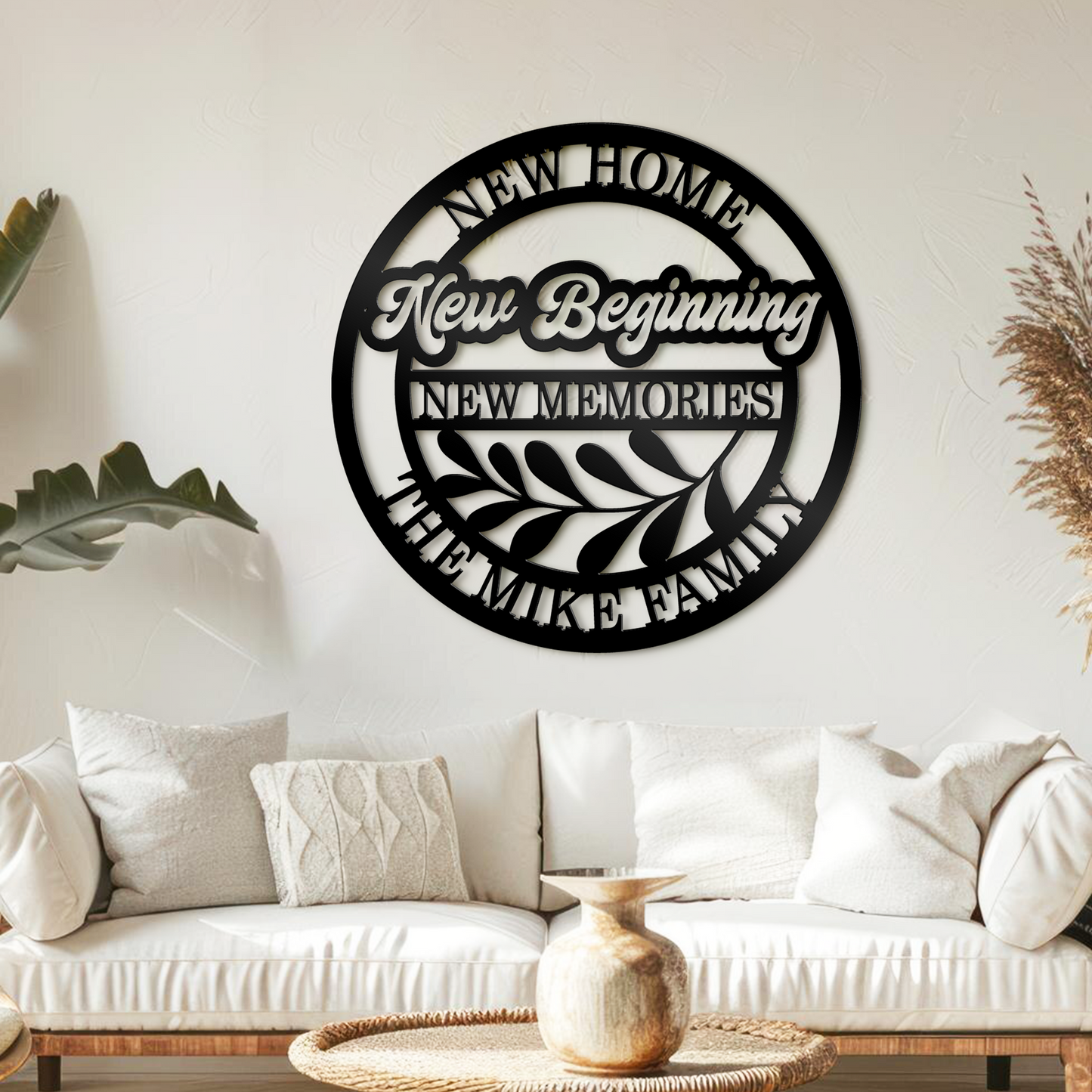 Last Name Sign New Home New Beginning Metal Sign New House Gift