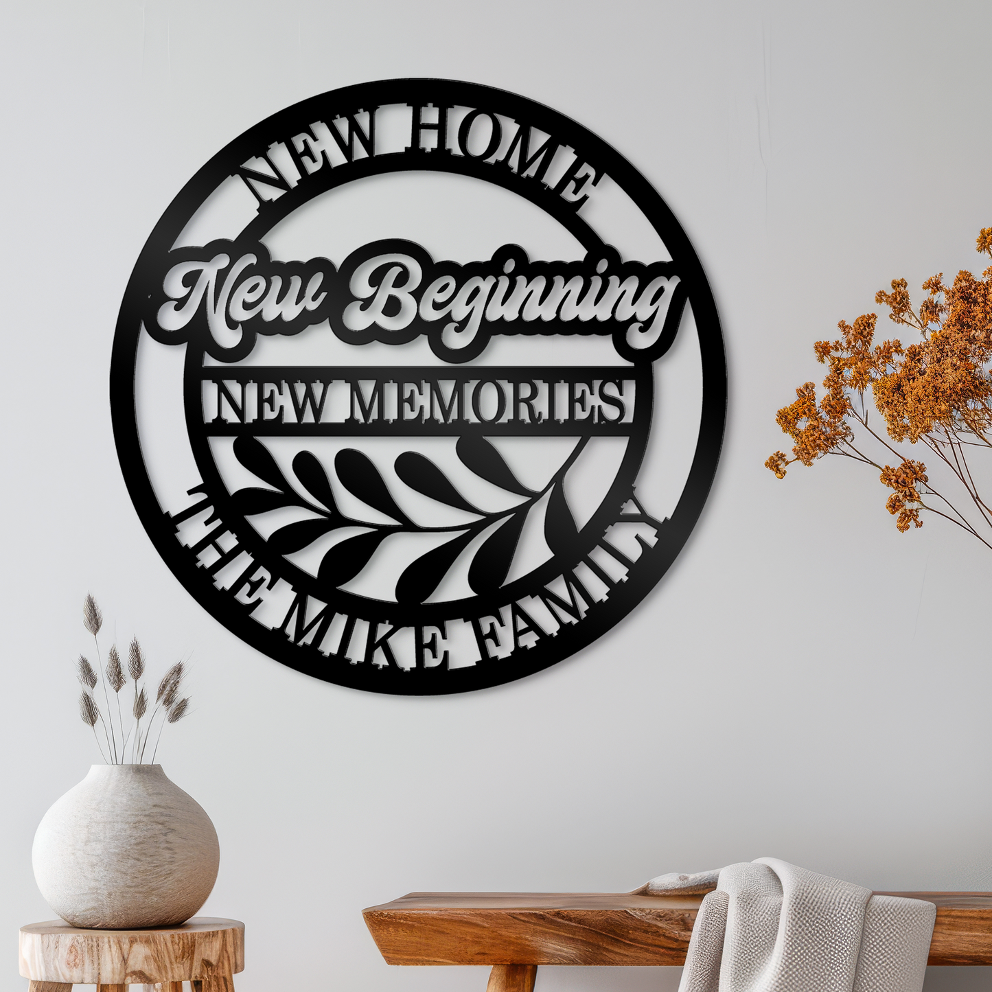 Last Name Sign New Home New Beginning Metal Sign New House Gift