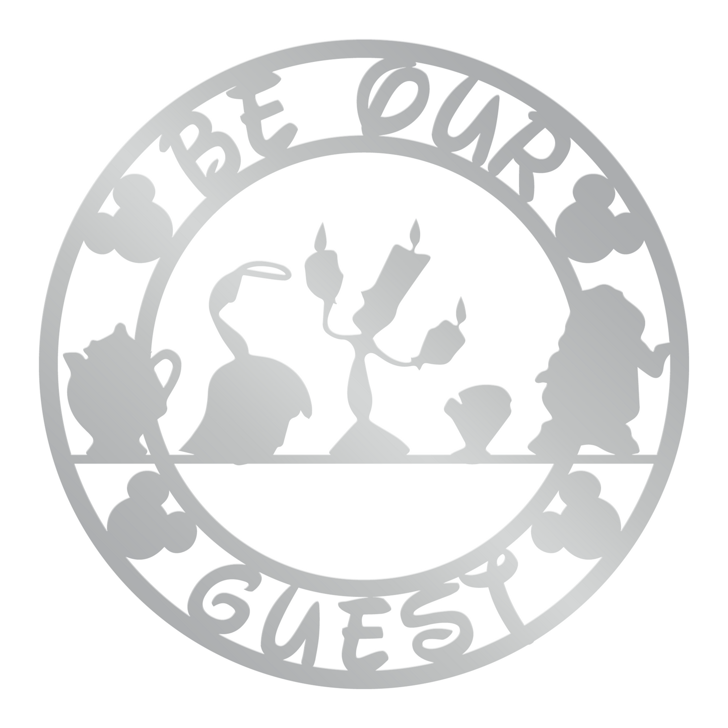 Be Our Guest Metal Sign, Disney Welcome Sign, Nursery Wall Art, Dinning Room Decor, Disney Guest Room Decor, Disney Home Entrance Gifts, Home Decor, Front Door Decor