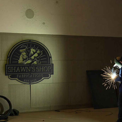 Welding Sign Construction Welder Sign Work Shop Decor