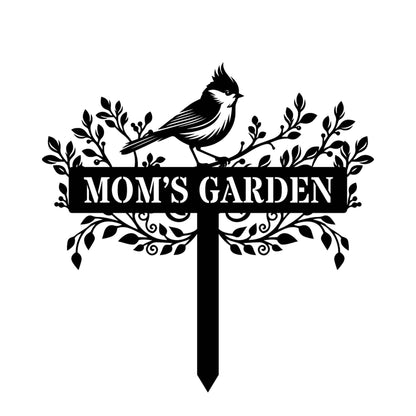 Personalized Beautiful Northern Cardinal Garden Metal Stake, Yard And Garden Decor