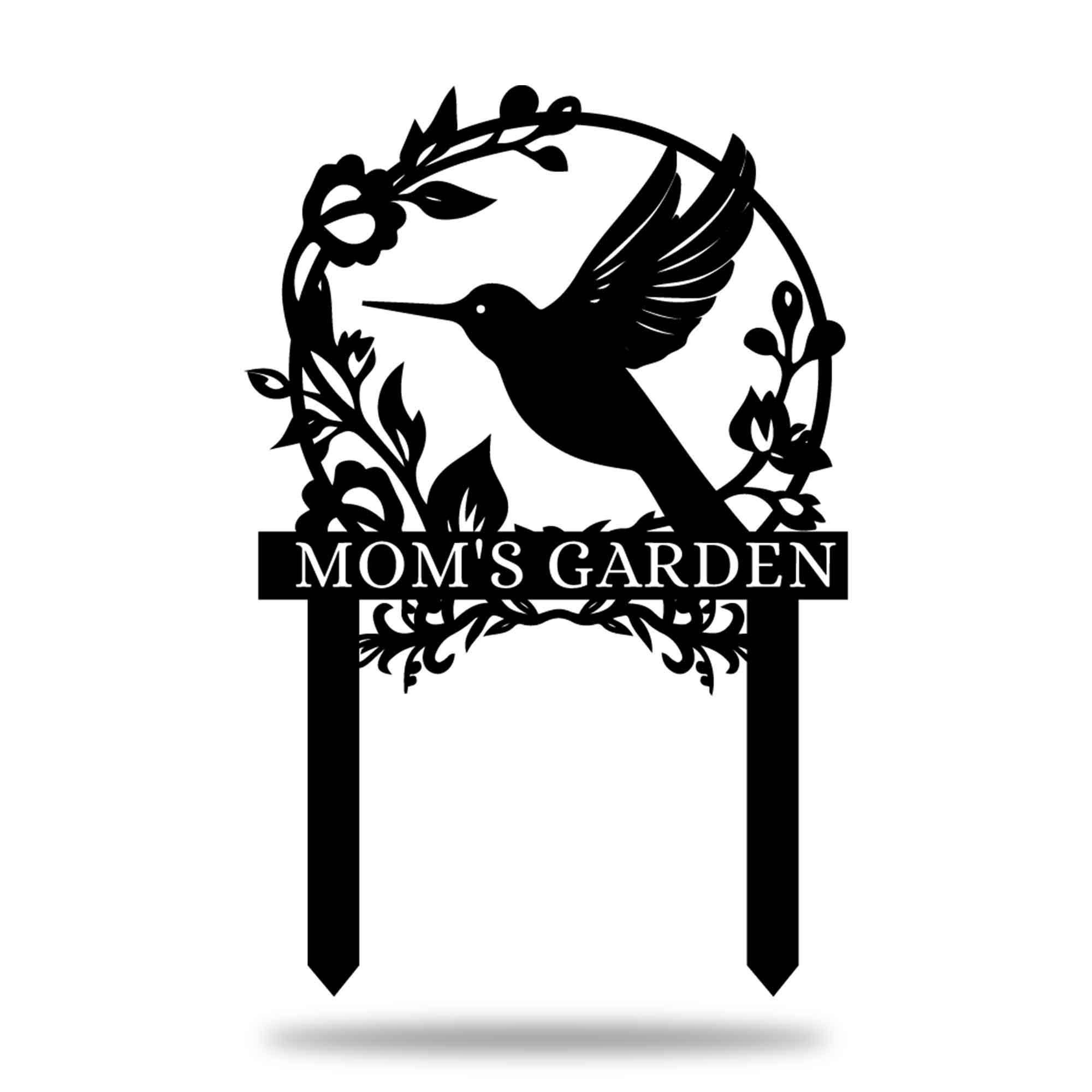 Personalized Beautiful Hummingbird Garden Metal Stake, Yard And Garden Decor