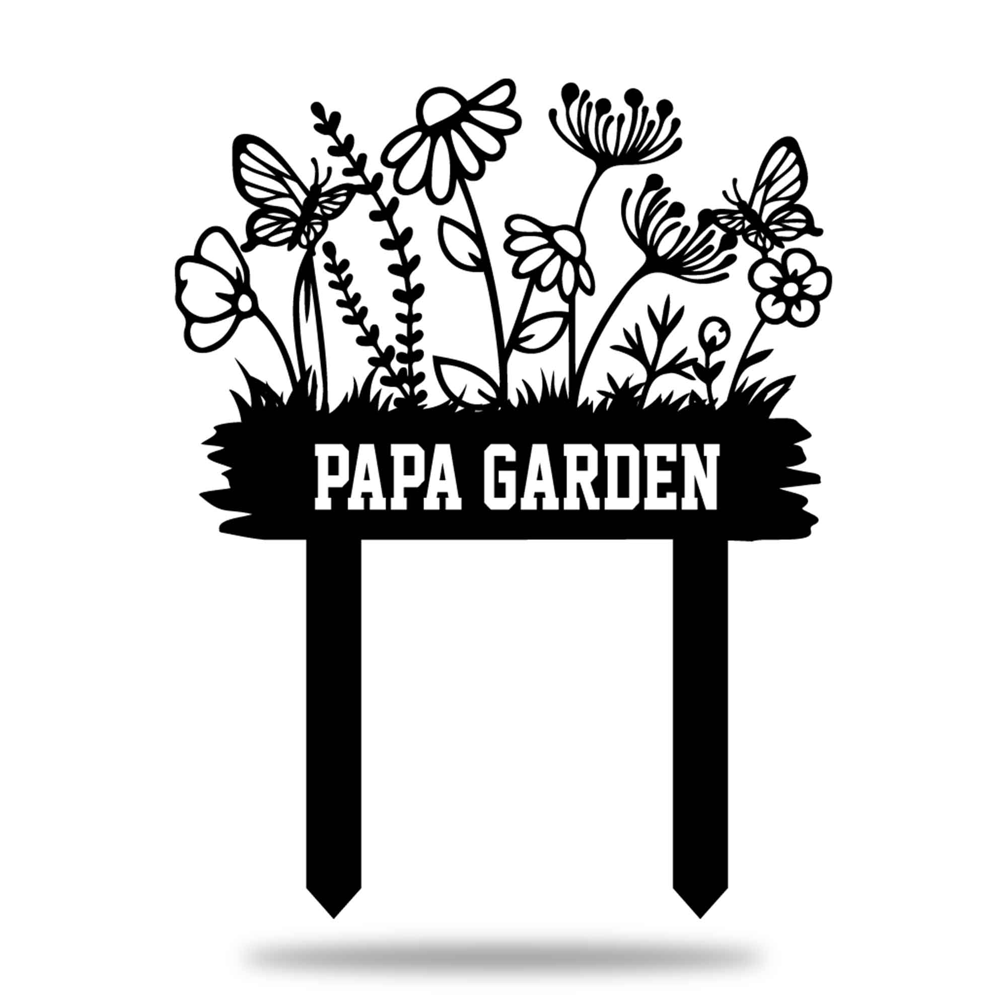 Custom Wildflower Garden Metal Stake, Flowers Garden Decor