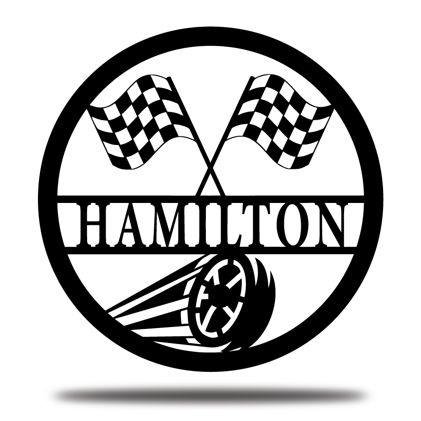 Checkered Flag Racing Sign, Racing Flag Sign