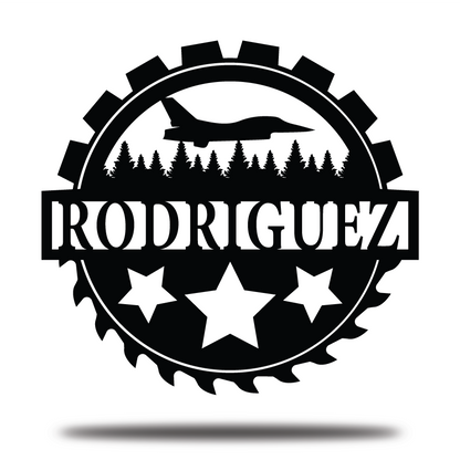 Mechanic Metal Wall Art, Aircraft Repair Name Sign, Home Decor