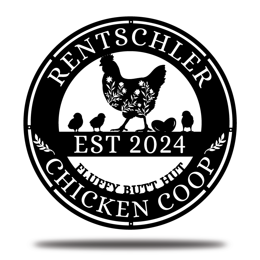 Customized Chicken Coop Metal Sign, Hen House Decor, Gift For Farmer