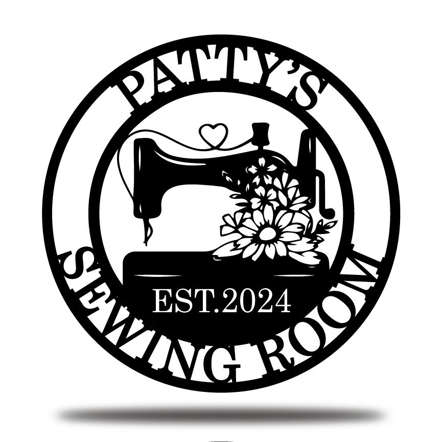 Custom Sewing Sign,Metal Sewing Room Sign